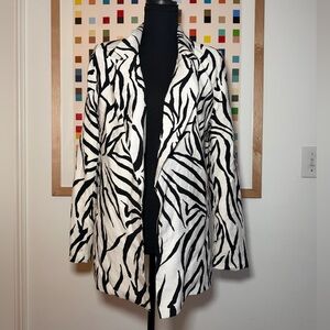Christian Siriano Zebra Patterned Jacket